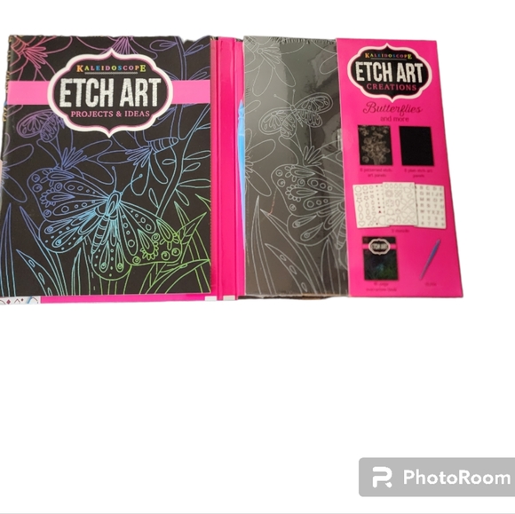 Kaleidoscope Etch Art Creations: Butterfly Garden Art Set - Picture 2 of 3
